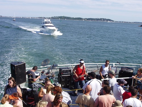 Boat chase....